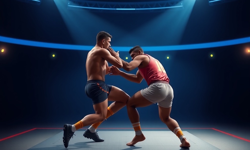 Illustration for Kabaddi Betting via Mobile App at Online Casino India