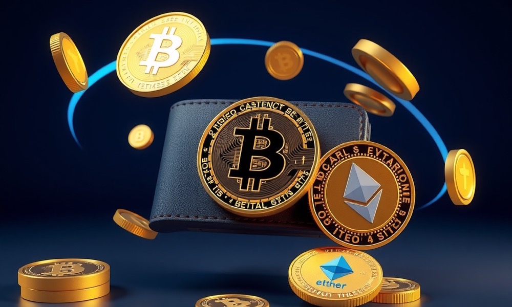 Online Casino India no deposit bonus page with gleaming bitcoin