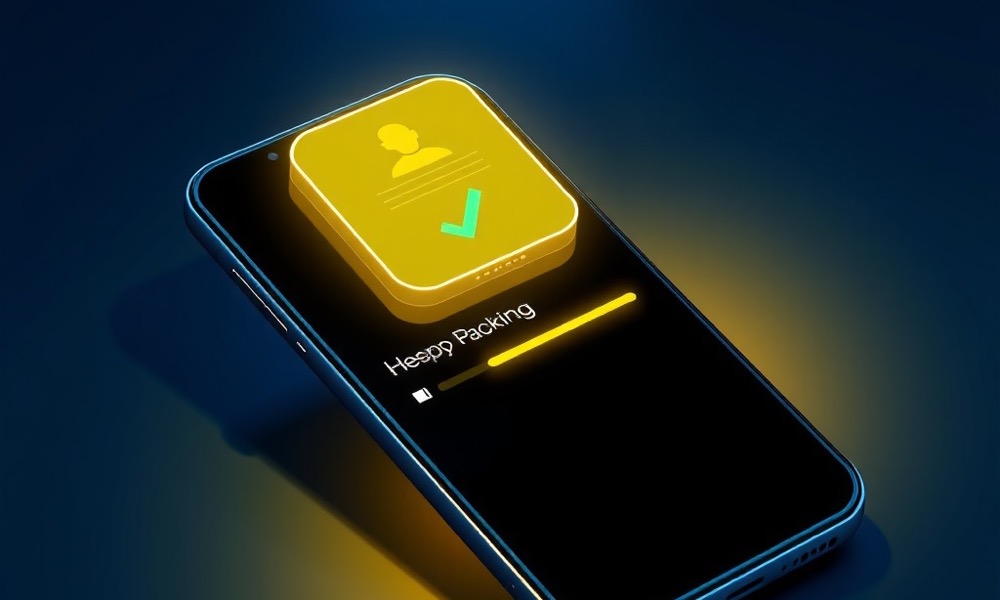 Online Casino India online casino registration page with smartphone with a glowing user profile card and a green check mark